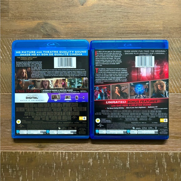 Happy Death Day 1 & 2 Blu-Ray Movie Bundle - Picture 2 of 2